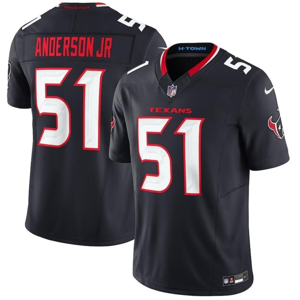 Mens Kids Youths  Will Anderson Jr Navy Stitched Jersey